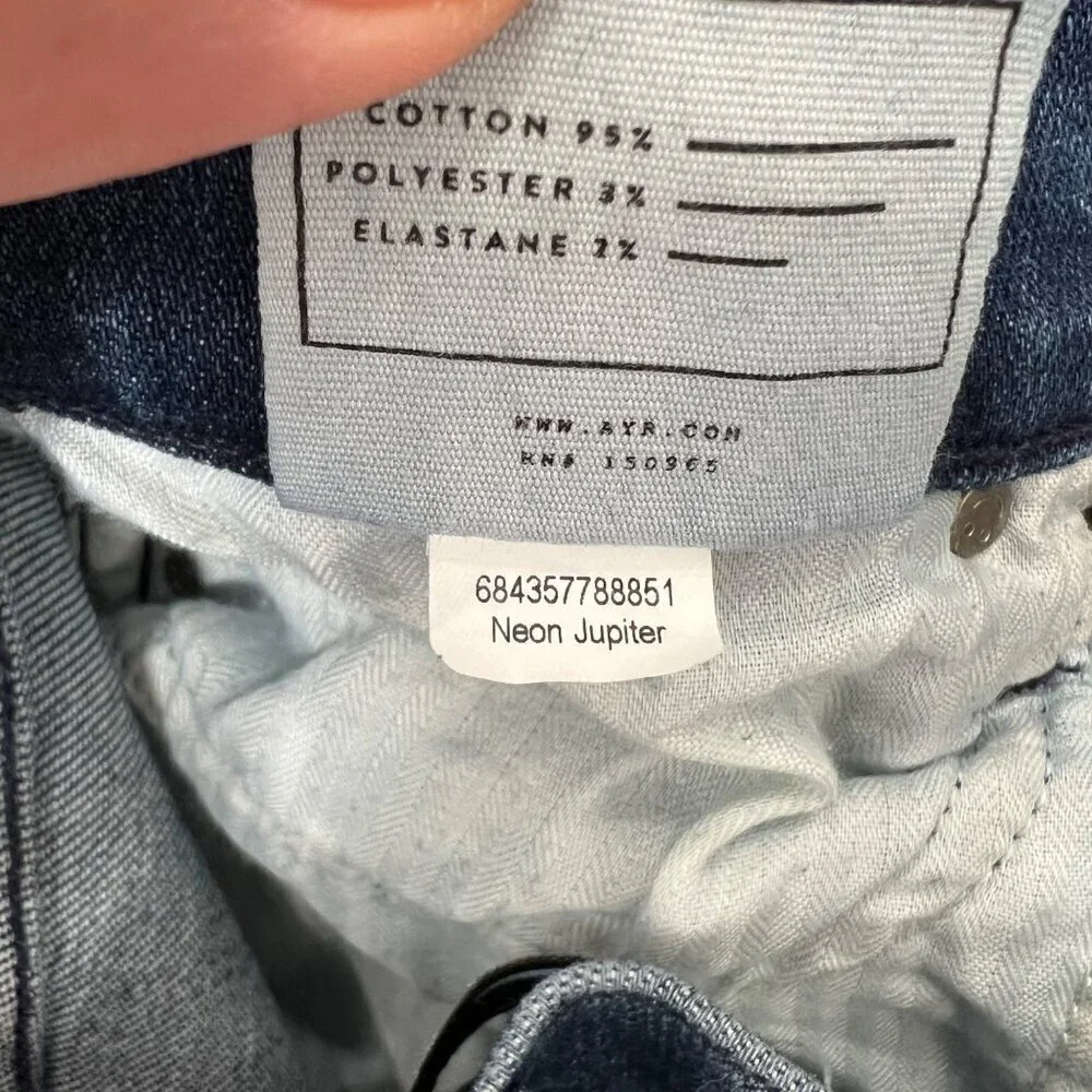 AYR the riser skinny jeans, medium wash blue, Size 26/28 L72